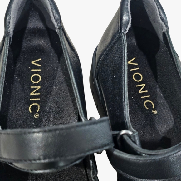 VIONIC Uptown Mary Jane Women Black Leather Comfort Shoes 6M - Picture 7 of 9